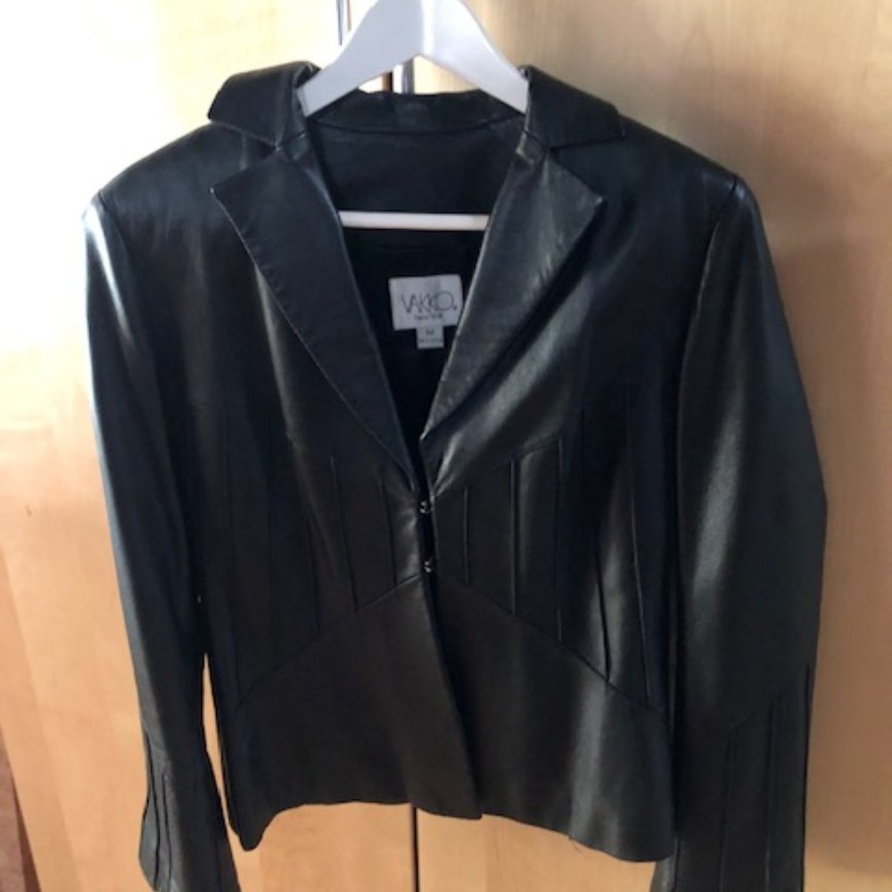Women's Black Leather Jacket